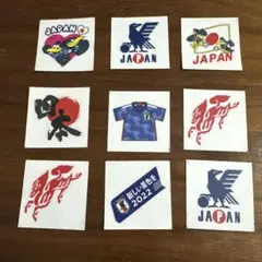 サッカー日本代表　フェイスシール　9枚セット