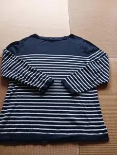 Gap ストライプ 長袖カットソー XL　ネイビー　ボーダー