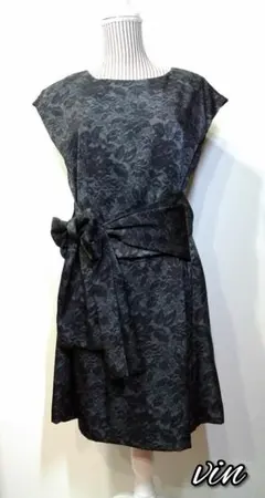 Vin【ヴァン】 フレンチスリーブウエストリボンワンピース