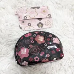 MARY QUANT メイクポーチ 化粧ポーチ レディース 2個セット