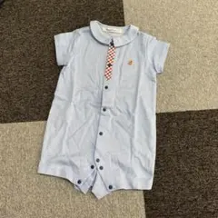新品　ファミリア　ロンパース　ブルー