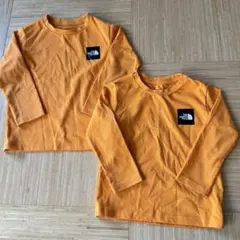 THE NORTH FACE オレンジ 長袖Tシャツ 2枚セット