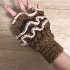 かぎ針編みのハンドウォーマー/アームウォーマー/アームカバー