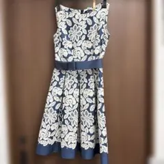★上品美品★M’S GRACY 花柄刺繍ワンピース サイズ36 ベルト付き♪