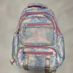 キッズ　パステルカラー バックパック　リュック 虹とバラフライデザイン