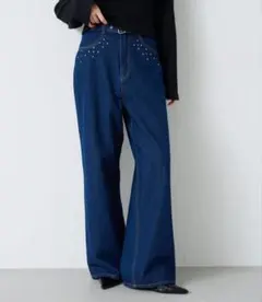 kastane ビジュー付きデニムパンツのサムネイル