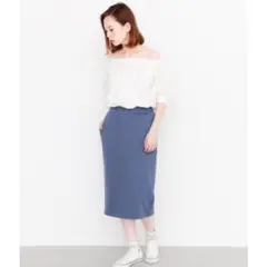 KBF+ デニムライクタイトスカート　ユニクロ　ジーユー　ザラ　ハレ　アースのサムネイル