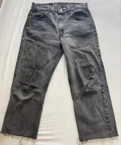 90s USA製 Levi’s 505 ブラックデニム W34 ボタン裏554のサムネイル