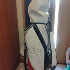 RidgeStone ゴルフバッグ ホワイト/ブラック/レッド