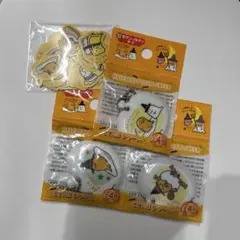 セブン限定　ぐでたまチャーム３種　ステッカー　　4点セット