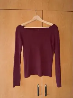 BRANDY MELVILLE オフショルリブニット