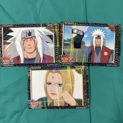 NARUTO アニメ　カード　トレカ　自来也　綱手　３枚セット　まとめ売り