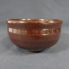 茶碗 釉作 ワインレッド 美品 木箱 抹茶碗 茶器 茶道具 茶の湯