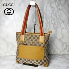 011 極美品 GUCCI シェリーライン トートバッグ ハンドバッグ 肩掛け 