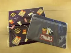 マクドナルド×チャムス 2点セット ジッパーバッグ クリーニングクロス