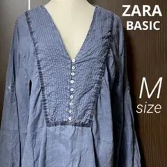ZARA リネン チュニックシャツのサムネイル