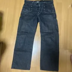 ダークブルー ストレートデニム