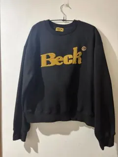 Beck ロゴ刺繍 スウェット ブラック