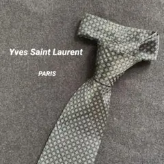 お洒落柄【Yves Saint Laurent】ハイブランド　ネクタイ