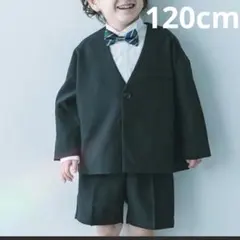 美品⭐︎devirockノーカラージャケットセットアップ(ハーフパンツ) 黒120