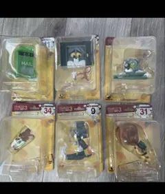 トムとジェリー フィギュアセット Funny Art 3 ６個セット