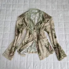 JUN FASHION 花柄レースブラウス フェアリーグランジ 森ガール L