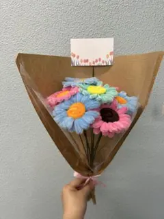 カラフルデイジー　モールフラワー　ブーケ