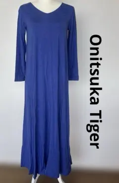 【新品未使用】Onitsuka Tiger ロングワンピース 青