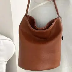ブラウン レザー風 ハンドバッグ