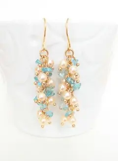 チェコビーズ ピアス