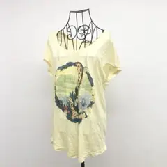 ポールアンドジョーシスター Tシャツ カットソー S 黄色 シアー キリン