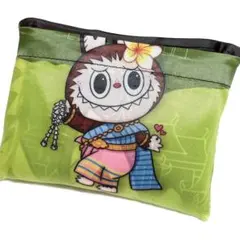 ラブブ LABUBU エコバッグ 大容量 折りたたみ 汚れ物入れ エコバック