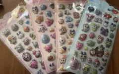 ②新作！3Dシール ぷっくりシール　たまごっち　４枚セット