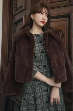 ♡Her lip to Winter Love Faux Fur Coat♡