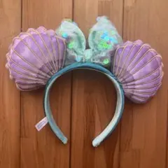 【美品】ディズニーカチューシャ ミニー アリエル