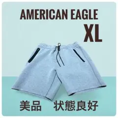 アメリカンイーグル　ハーフパンツ　スウェット　スポーツウエア　XLサイズ　グレー