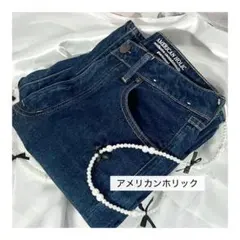AMERICAN HOLIC ダークブルー フレアパンツ デニム ジーンズ