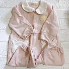 ロンパース　80cm　くま　ピンク　もこもこ　女の子