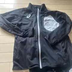 ASICS ジャージ上下セット ブラック