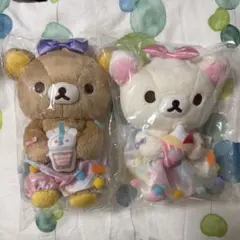 原宿店限定リラックマぬいぐるみあつめてぬいぐるみ 2点セット