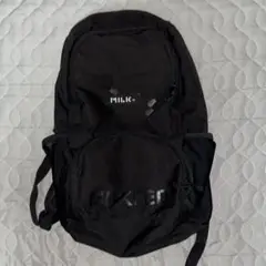 新品未使用MILKFED. ブラックリュック MILKFED. ミルクフェド リュック NEO EMBROIDERY BIG BACKPACK