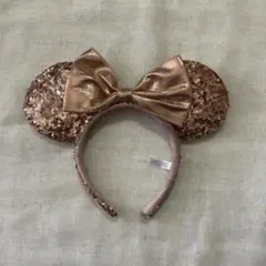 ディズニー カチューシャ ピンク スパンコール ミニーちゃん ミッキー