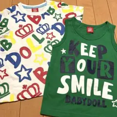 BABYDOLL Tシャツタンクトップ　2枚セット　110㎝