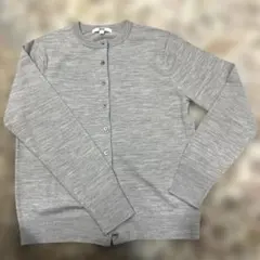 新品未使用　UNIQLO クルーネックカーディガン　ライトグレー