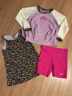 NIKE 女の子用セパレート水着3セット（120）