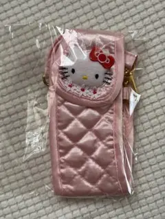 【平成レトロ】ハローキティ　サテン携帯電話ケース　当時物Y2K　サンリオ　タグ付 最終価格【平成レトロ】ハローキティ サテン携帯電話ケース 当時物Y2K