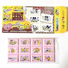 たまごっち　ちょこぶろっくしーる　めめっち　ピンク　チョコブロックシール