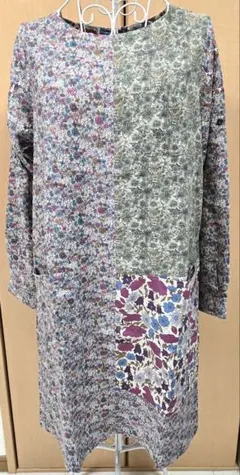 as know as アズノウアズ 花柄ワンピース 寅柄