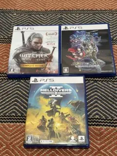 PS5 ゲーム 3本セット　ヘルダイバー2 スターオーシャン2 ウィッチャー3