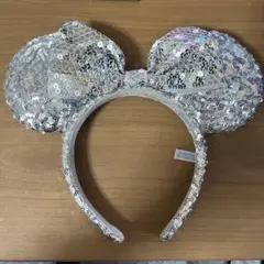 ミッキーマウス型スパンコールヘアバンド